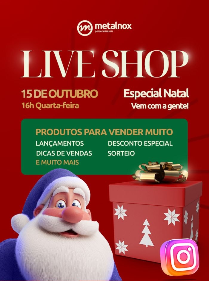 Assista a nossa live de natal com dicas brindes e muito mais 