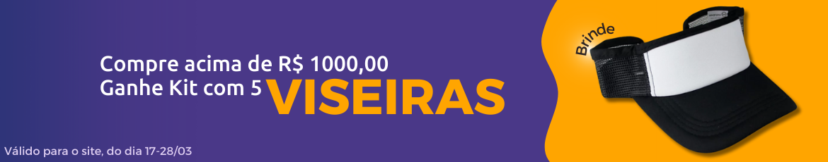 Compra acima de R$ 1000,00 e ganhe kit viseira importada de alta qualidade