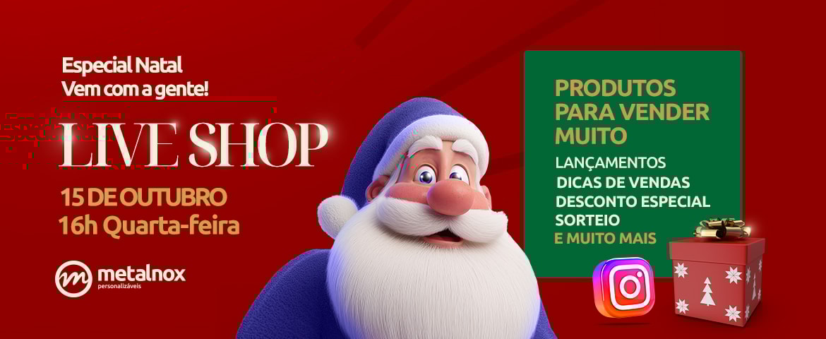 Assista a nossa live de natal com dicas brindes e muito mais 