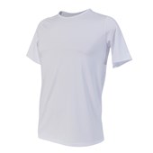 Camiseta Branca para Sublimação Masculina Fitness (Com 5 unidades)