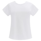 Camiseta Poliéster Baby Look Feminina