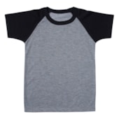 Camiseta Raglan Infantil Poliéster Mescla Para Sublimação