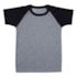 Camiseta Raglan Infantil Poliéster Mescla Para Sublimação