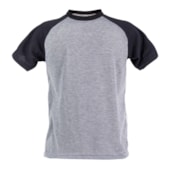Camiseta Raglan Poliéster Mescla