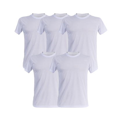 Camisetas Adulto Tradicional Branca Para Sublimação Tam P
