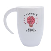 Caneca Para Sublimação De Cerâmica Branca Com Alça Lua 325ml (c/ 12 pc)