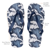 Chinelo Azul Marinho Masculino 37/38 Para Sublimação