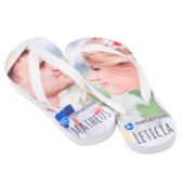 Chinelo Para Sublimação Branco Com Tecido Poliéster Chinelo Para Sublimação Branco Com Tecido Poliéster