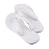 Chinelo Para Sublimação Branco Com Tecido Poliéster Chinelo Para Sublimação Branco Com Tecido Poliéster