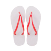 Chinelo Para Sublimação Vermelho Com Tecido Branco 21/22