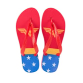 Chinelo Para Sublimação Vermelho Com Tecido Branco 21/22