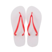 Chinelo Para Sublimação Vermelho Com Tecido Branco 21/22