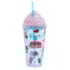 Copo Com Canudo Ice Cream Tampa Sorvete 500ml
