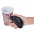 Copo de Cerâmica Be Happy Rosa 300ml Com Tampa de Silicone