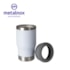 Copo Termico Inox Branco C/ Abridor Cerveja 3 Em 1 420ml