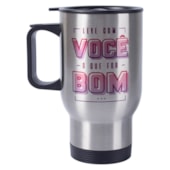 Copo Térmico Para Sublimação De Inox Com Tampa - 475ml