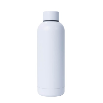 Garrafa Inox Termica Classic Com Tampa Plana Branco 500ml