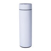 Garrafa Térmica de Inox Para Sublimação Com Infusor E Display de Temperatura Branca 400ml