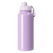 Garrafas Squeezes Para Sublimação Térmica Com Tampa Emborrachada de 900ml Lilás
