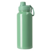 Garrafas Squeezes Para Sublimação Térmica Com Tampa Emborrachada de 900ml Verde