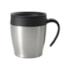 Kit 1 Caneca Termica Inox Camp  C/ Tampa Prata E Colher 330ml