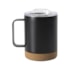 Kit 1 Caneca Termica Inox  Office C/ Tampa Preta 350ml Sem Resina