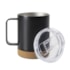Kit 1 Caneca Termica Inox  Office C/ Tampa Preta 350ml Sem Resina