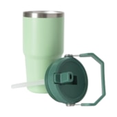 Kit 1 Copo Termico Inox Flip C/  Alca Verde 590ml