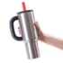 Kit 1 Copo Termico Inox Funny Prata de 1100ml
