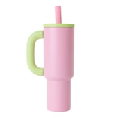 Kit 1 Copo Térmico Inox Funny Rosa de 1100ml