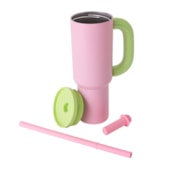 Kit 1 Copo Térmico Inox Funny Rosa de 1100ml