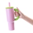 Kit 1 Copo Térmico Inox Funny Rosa de 1100ml