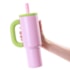 Kit 1 Copo Térmico Inox Funny Rosa de 1100ml