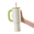 Kit 1 Copo Termico Inox Funny Verde Claro de 1100ml
