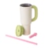 Kit 1 Copo Termico Inox Funny Verde Claro de 1100ml
