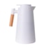 Kit 1 Garrafa Termica Com Cabo de Bambu Home de 1litro Branca - Sem Resina - Com Exibicao Digital de Temperatura