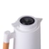 Kit 1 Garrafa Termica Com Cabo de Bambu Home de 1litro Branca - Sem Resina - Com Exibicao Digital de Temperatura