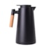 Kit 1 Garrafa Termica Com Cabo de Bambu Home de 1litro Preta - Sem Resina - Com Exibicao Digital de Temperatura