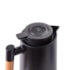 Kit 1 Garrafa Termica Com Cabo de Bambu Home de 1litro Preta - Sem Resina - Com Exibicao Digital de Temperatura