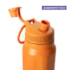 Kit 1 Garrafa Termica Inox Aquamax C/ Alca Laranja Fosca 750ml