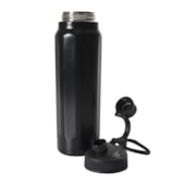 Kit 1 Garrafa Termica Inox Aquamax C/ Alca Preta 750ml Sem Resina