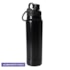 Kit 1 Garrafa Térmica Inox Aquamax C/ Alça Preta Fosca 750ml Sem Resina