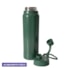 Kit 1 Garrafa Térmica Inox Aquamax C/ Alça Verde Fosca 750ml Sem Resina