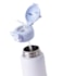 Kit 1 Garrafa Termica Inox Com Tampa Urso Azul Com Bico de Silicone E Canudo de 435ml