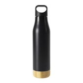 Kit 1 Garrafa Térmica Inox Executive Base Bambu 500ml - Sem Resina