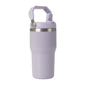 Kit 1 Garrafa Térmica Inox Flip C/ Alça Roxa 590ml