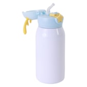 Kit 1 Garrafa Termica Inox Para Sublimacao Alce Tampa Azul de 500ml