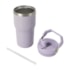 Kit 1 Garrafa Térmica Inox Para Sublimação Flip C/ Alça Roxa 590ml