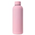 Kit 1 Garrafa Térmica Plana Rosa Fosca de 500ml Para Sublimação