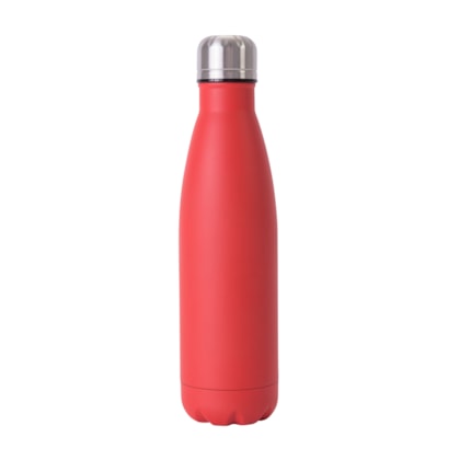 Kit 1 Garrafa Termica Urban Vermelho Sem Resina de 500ml